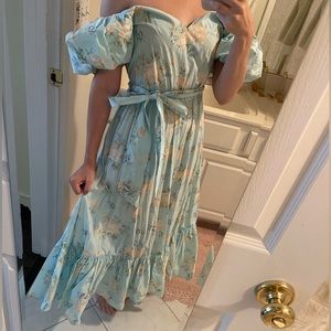 LoveShackFancy dress 🩵💛 NWT